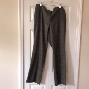 Plaid curvy fit unlined dress pants